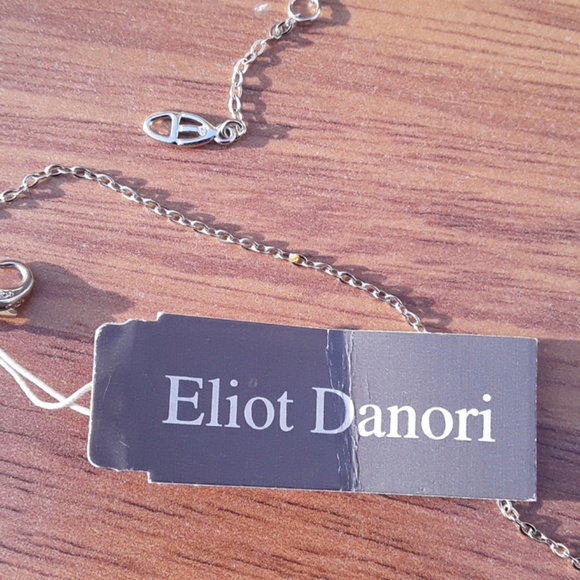 Eliot Danori, Pave Leaf Cubic Zirconia Necklace - Picture 5 of 9